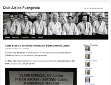 Tablet Screenshot of aikidofuengirola.com